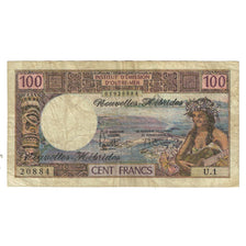 Banknote, New Hebrides, 100 Francs, 1975, KM:18c, VF(20-25)