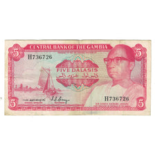 Banknot, Gambia, 5 Dalasis, KM:9a, EF(40-45)
