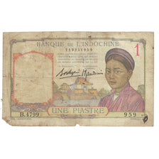 Banknote, FRENCH INDO-CHINA, 1 Piastre, KM:54a, VF(20-25)