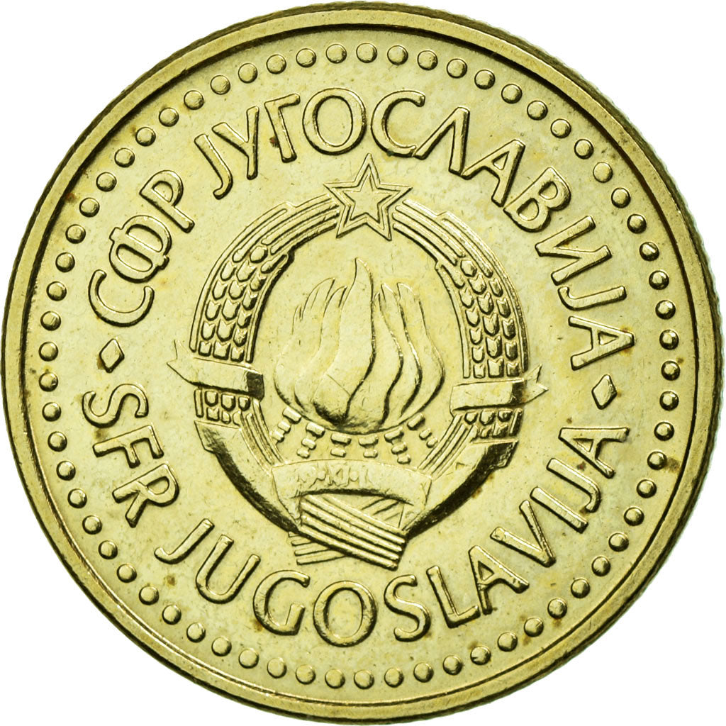 Moneta, Iugoslavia, 2 Dinara, 1982, BB, Nichel-ottone, KM:87