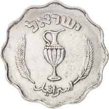 Israel, 10 Pruta, 1952, ICI, EF(40-45), Aluminum, KM:17