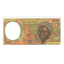 Nota, Estados da África Central, 2000 Francs, KM:103Cg, UNC(65-70)
