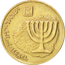 Moneta, Israele, 10 Agorot, 1985, SPL-, Alluminio-bronzo, KM:158