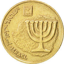 Coin, Israel, 10 Agorot, 1985, AU(55-58), Aluminum-Bronze, KM:158