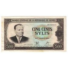 Banknote, Guinea, 500 Sylis, 1960, 1960-03-01, KM:27A, EF(40-45)