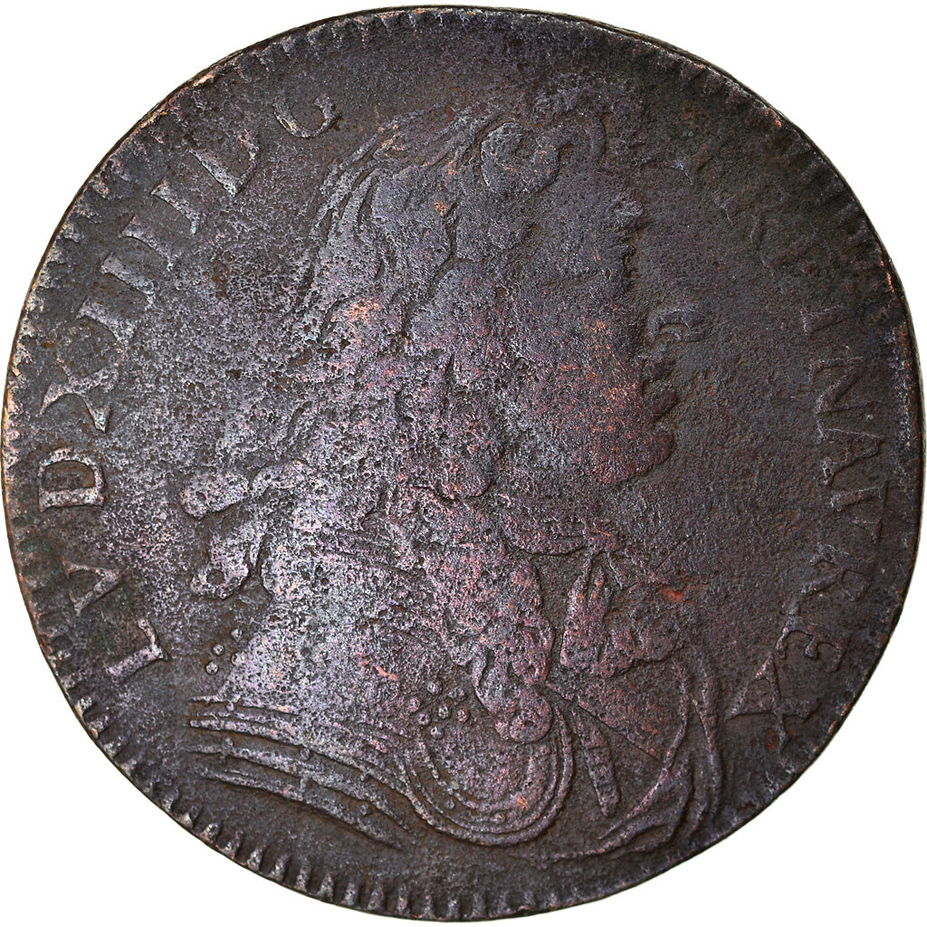 France, Jeton, Louis XIV, Chambre aux Deniers, History, 1674, B, Cuivre