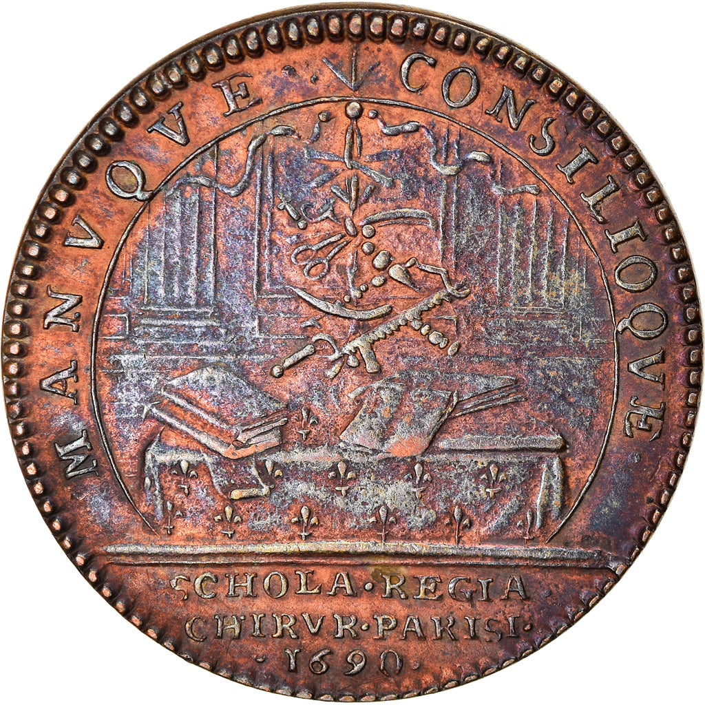 França, Token, Louis XIV, Sociétés Médicales, Ecole de Chirurgie, História
