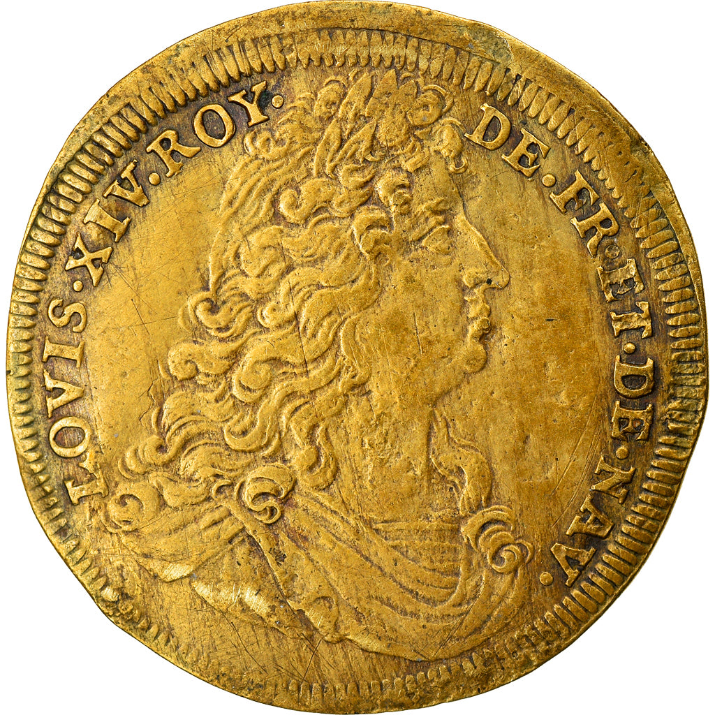 Francja, Token, Ludwik XIV, Chambre du Trésor Royal, Historia, EF(40-45)