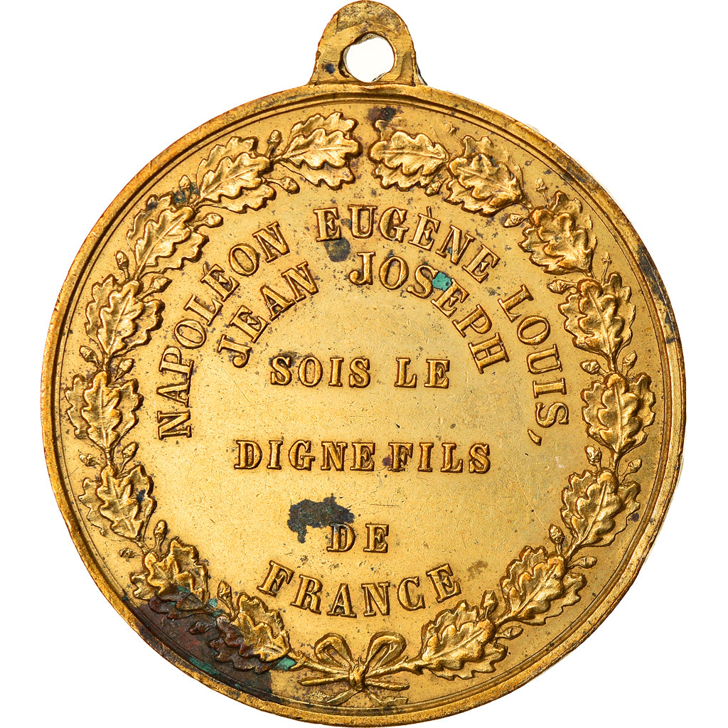 France, Medal, Napoléon Eugène Louis, Prince Impérial, History, EF(40-45)