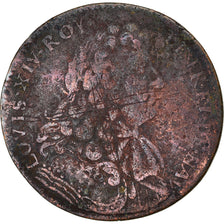 France, Token, Louis XIV Le Grand, History, VG(8-10), Copper