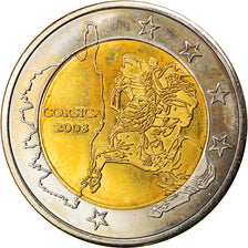 France, Jeton, 2 Euro Essai, Corse, Essai, Trial, 2008, Monnaie de Paris, SPL+