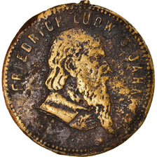Germany, Token, Friedrick Ludwig Jahn, History, VG(8-10), Copper