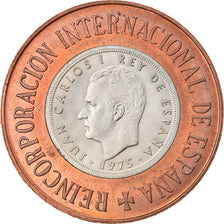 Münze, Spanien, Juan Carlos I, Reincorporacion International, 5 Pesetas, 1975