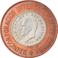 Münze, Spanien, Juan Carlos I, Reincorporacion International, 5 Pesetas, 1975