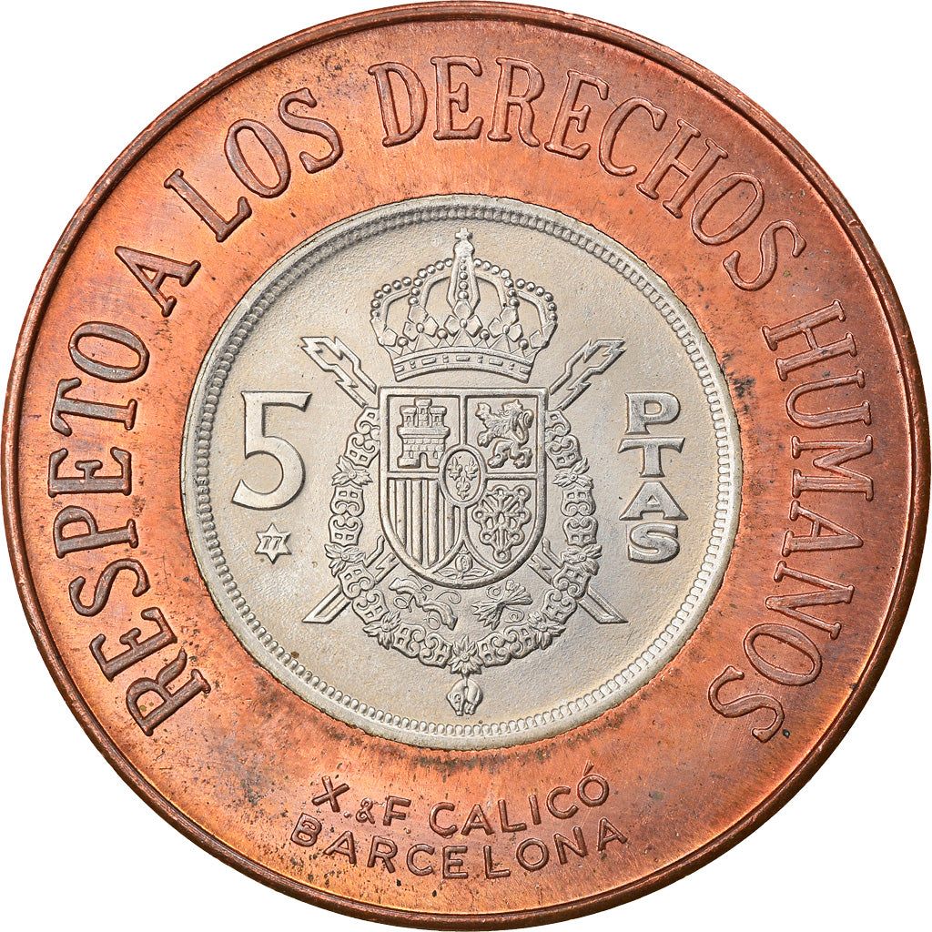 Coin, Spain, Juan Carlos I, Reincorporacion International, 5 Pesetas, 1975