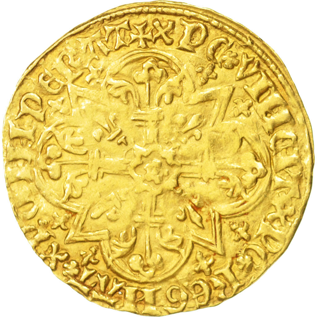 Monnaie, France, Charles VI, Agnel d'or, Undated, Saint André Villeneuve Les