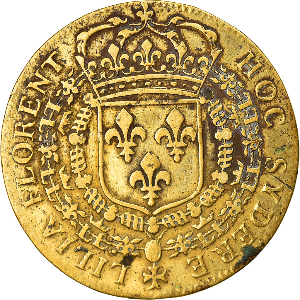 Francia, Token, Royal, Louis XIV, Hoc Sydere Lilia Florent, History, MB, Ottone