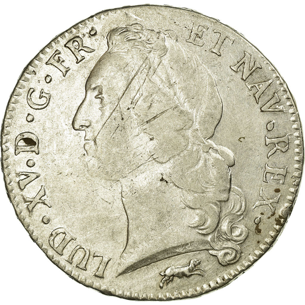 Moneta, Francia, Louis XV, Ecu, 1767, Orléans, MB+, Argento, KM:523.18