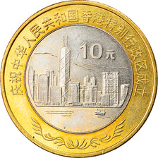 Coin, CHINA, PEOPLE'S REPUBLIC, 10 Yüan, 1997, MS(65-70), Bi-Metallic, KM:983