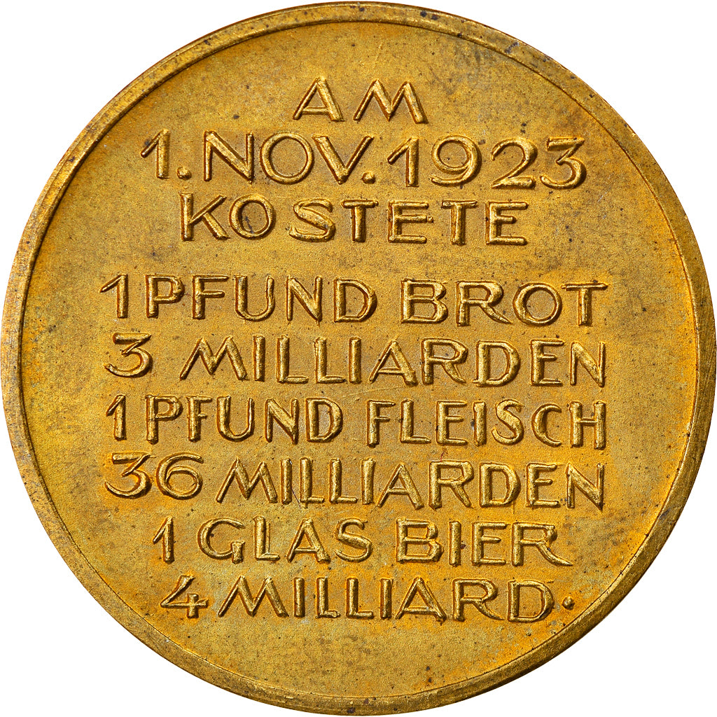 Germania, medaglia, People Ordeal / Inflation, History, 1923, BB+, Rame