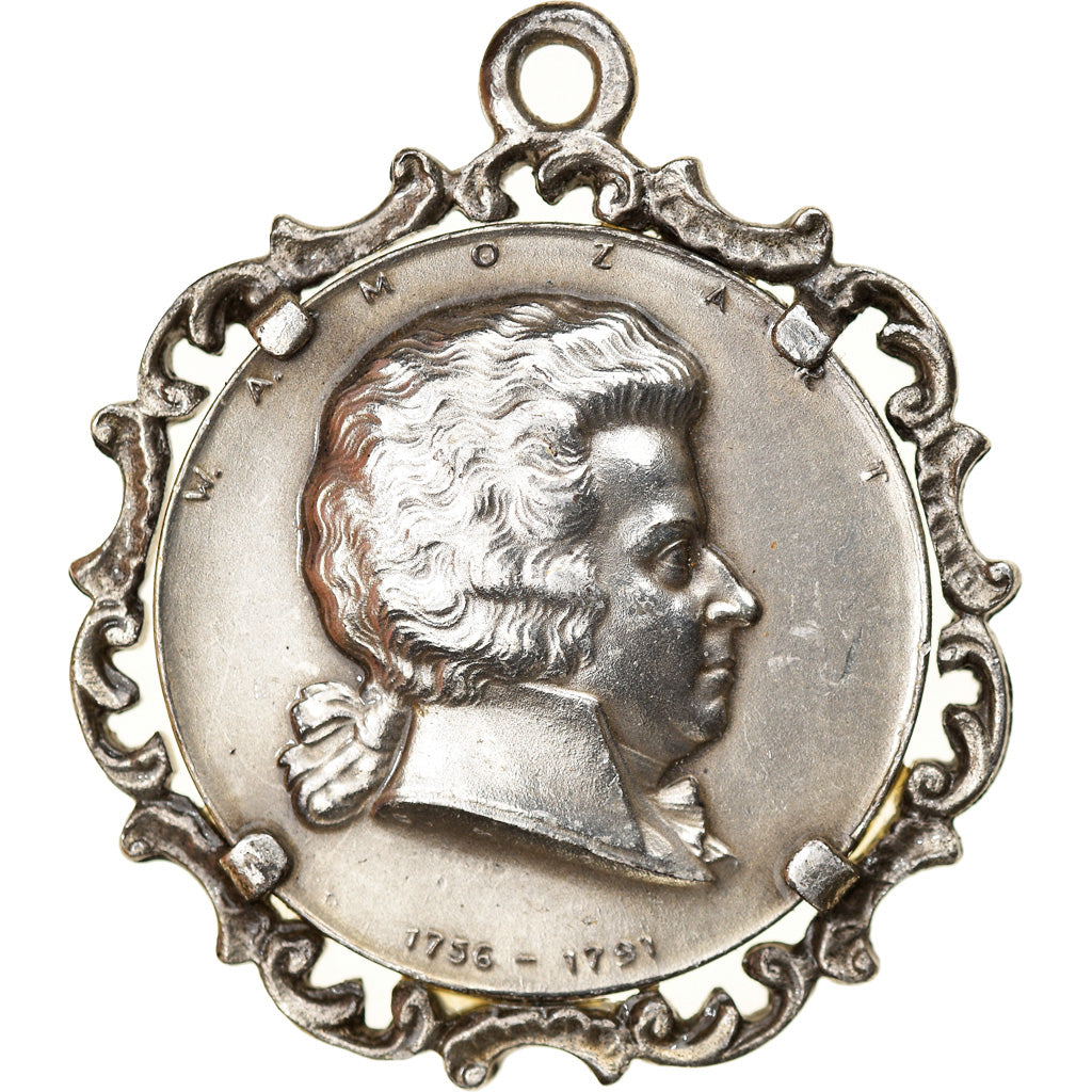 France, Medal, Wolfgang Amadeus Mozart, Arts & Culture, AU(55-58), Silver