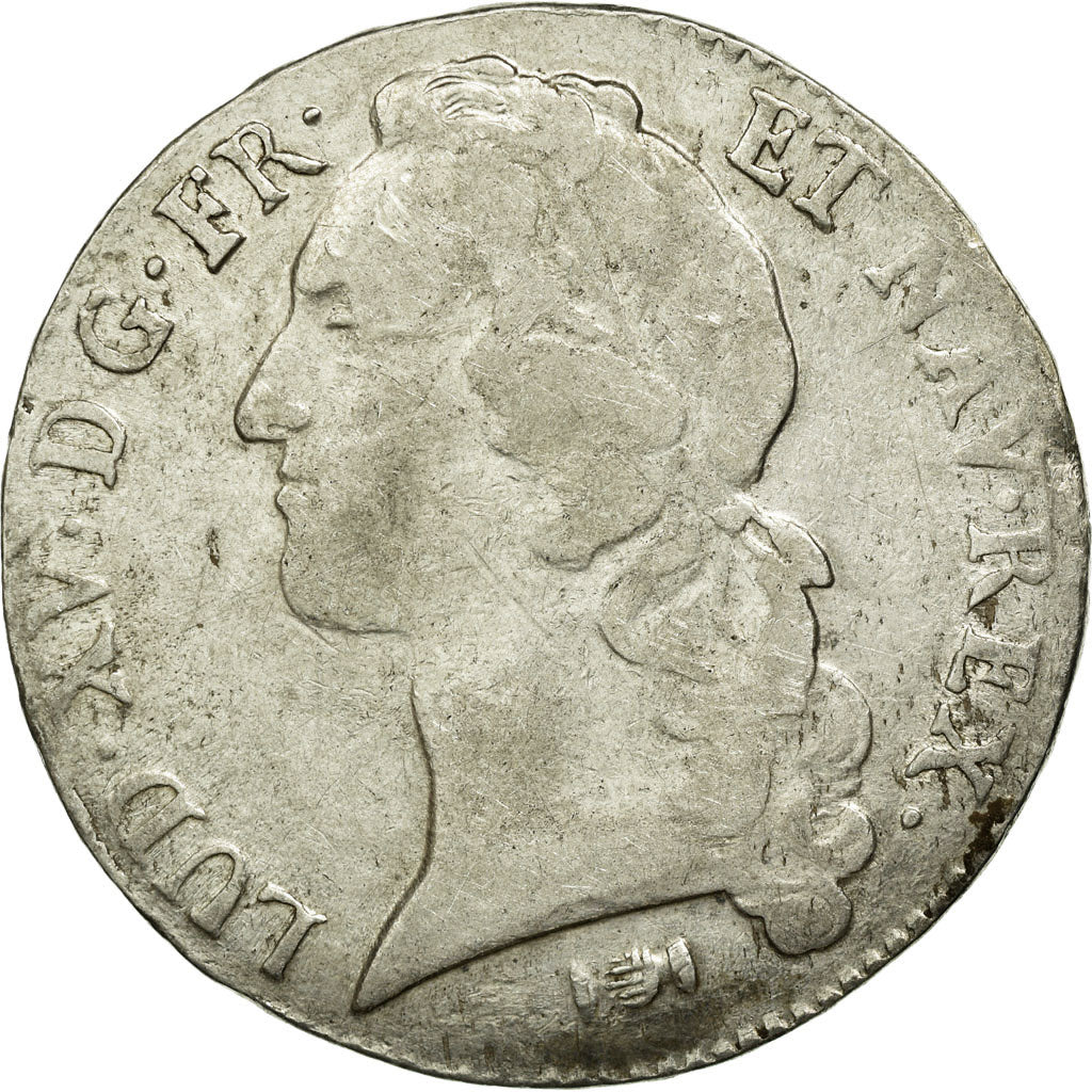 Moneta, Francia, Louis XV, Écu au bandeau, Ecu, 1767, Bordeaux, MB+, Argento