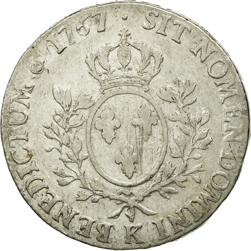 Moneta, Francia, Louis XV, Écu au bandeau, Ecu, 1767, Bordeaux, MB+, Argento