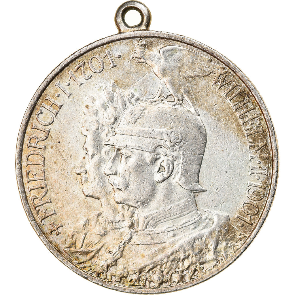 Coin, German States, PRUSSIA, Wilhelm II, 2 Mark, 1901, Berlin, AU(50-53)