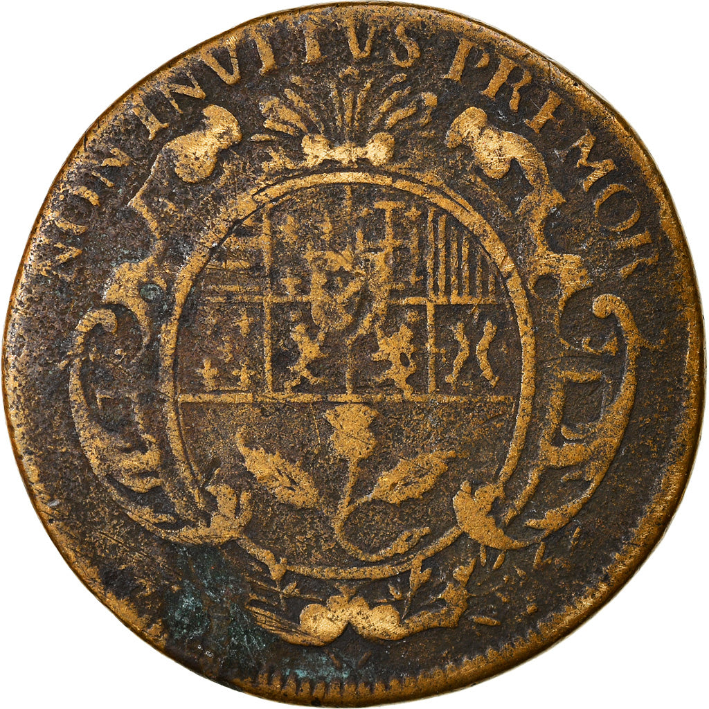 France, Token, Royal, Lorraine, Nancy, History, VF(20-25), Copper