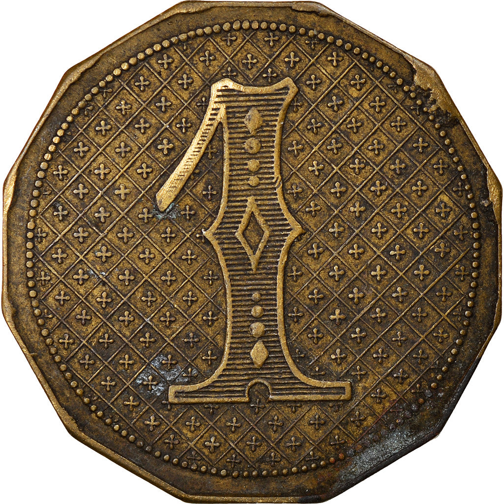 token, France, Bon pour Un, VF(30-35), Brass