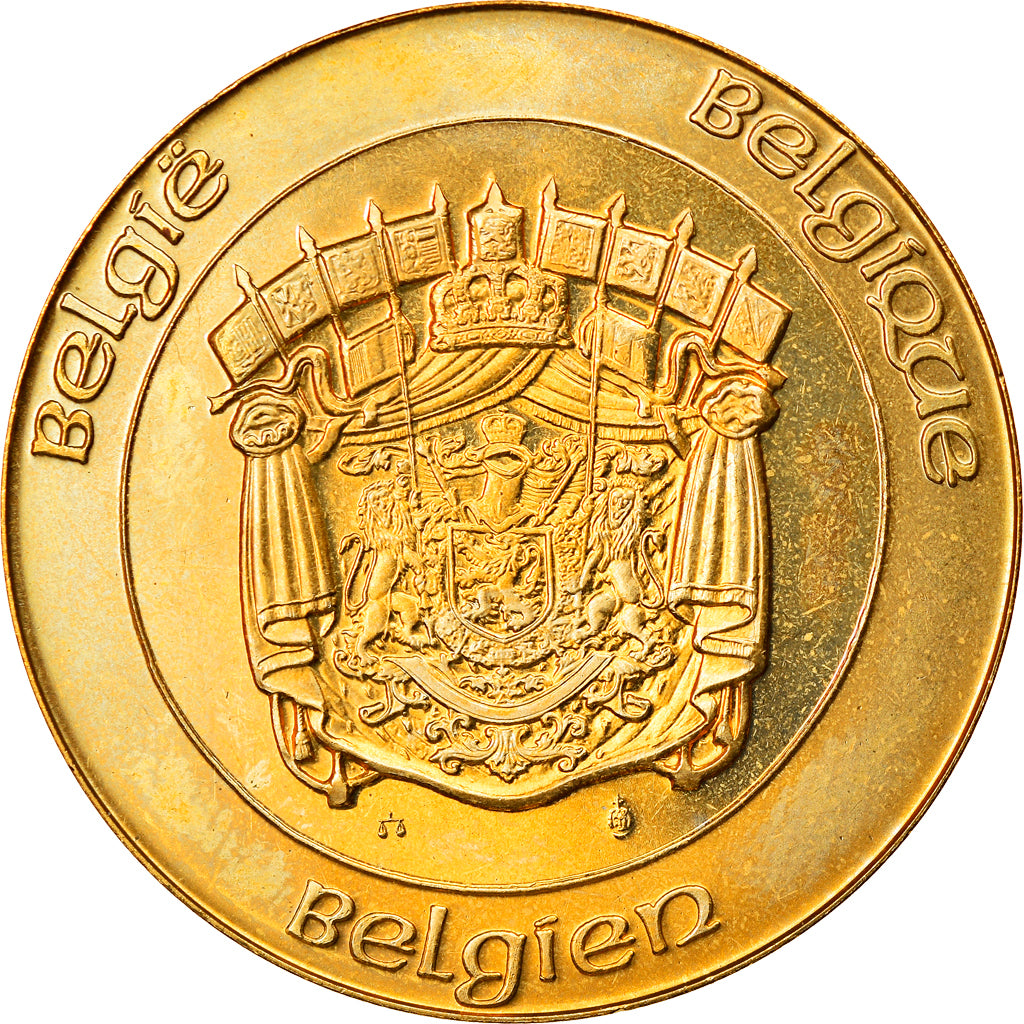 Belgium, Medal, Albert II, Politics, 1993, MS(63), Copper-Nickel-Aluminum