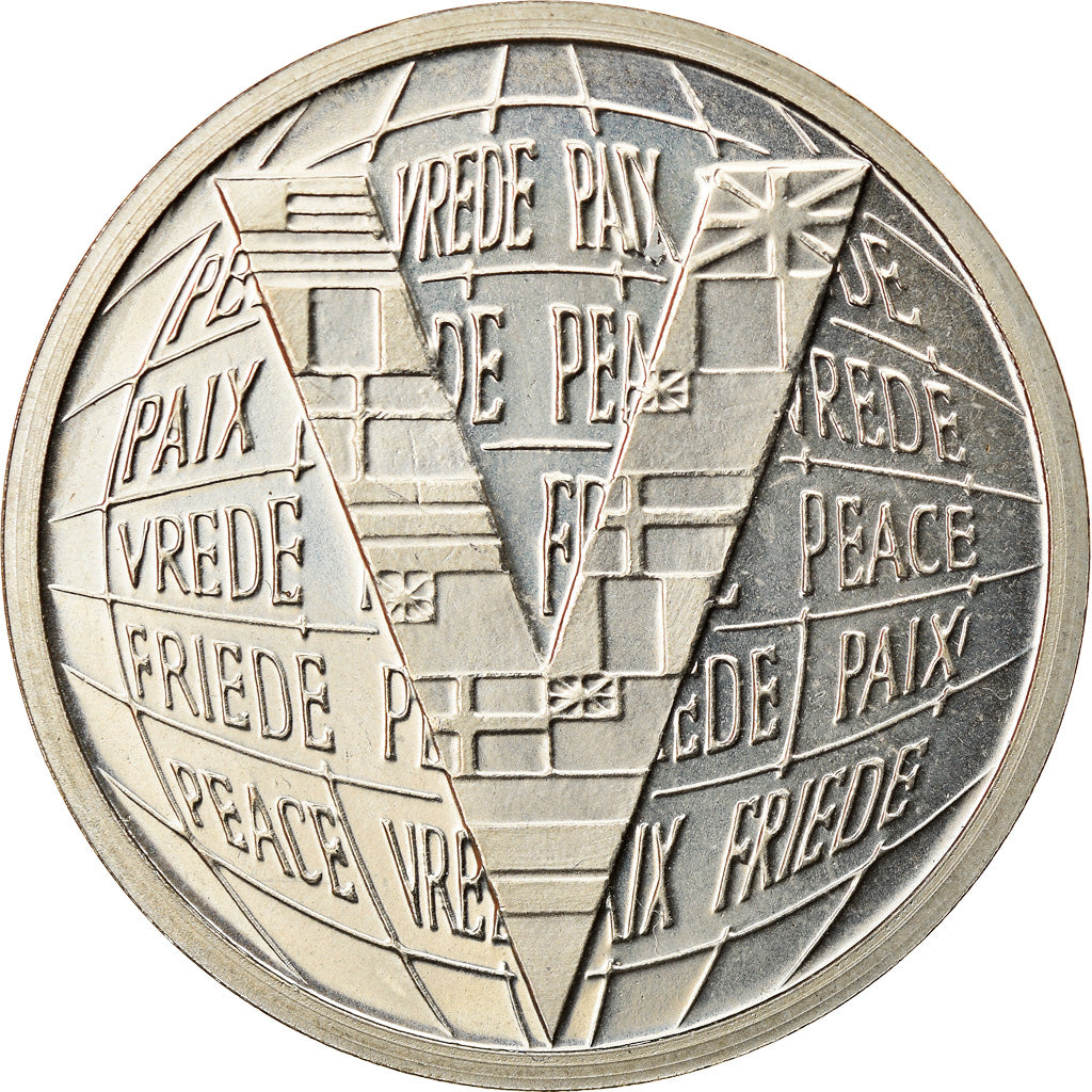 Belgio, Token, 50 Ans de la Victoire, La Paix, WAR, 1995, SPL, Rame-nichel
