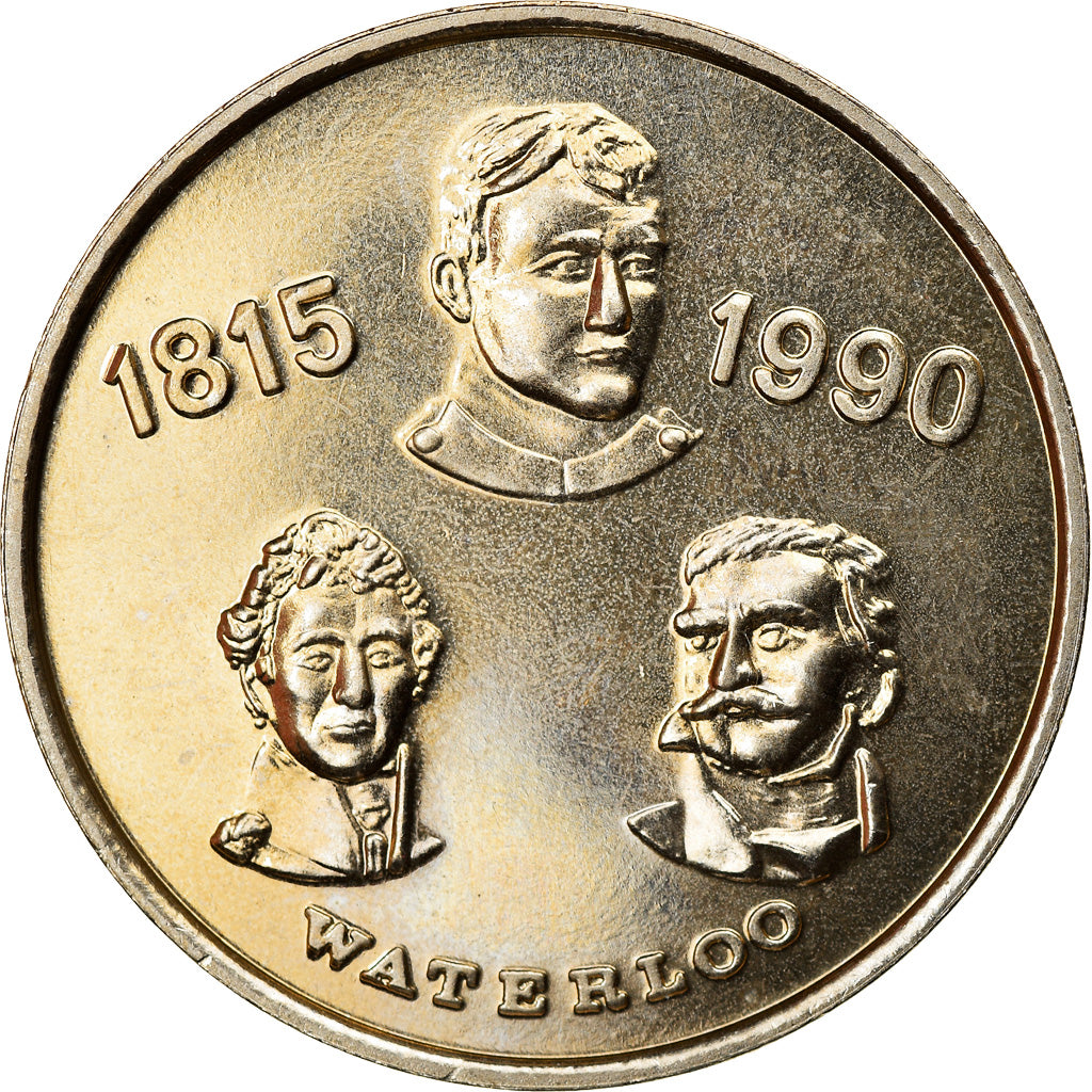 Belgium, Token, Commémoration, Waterloo, History, 1990, MS(63), Copper-nickel