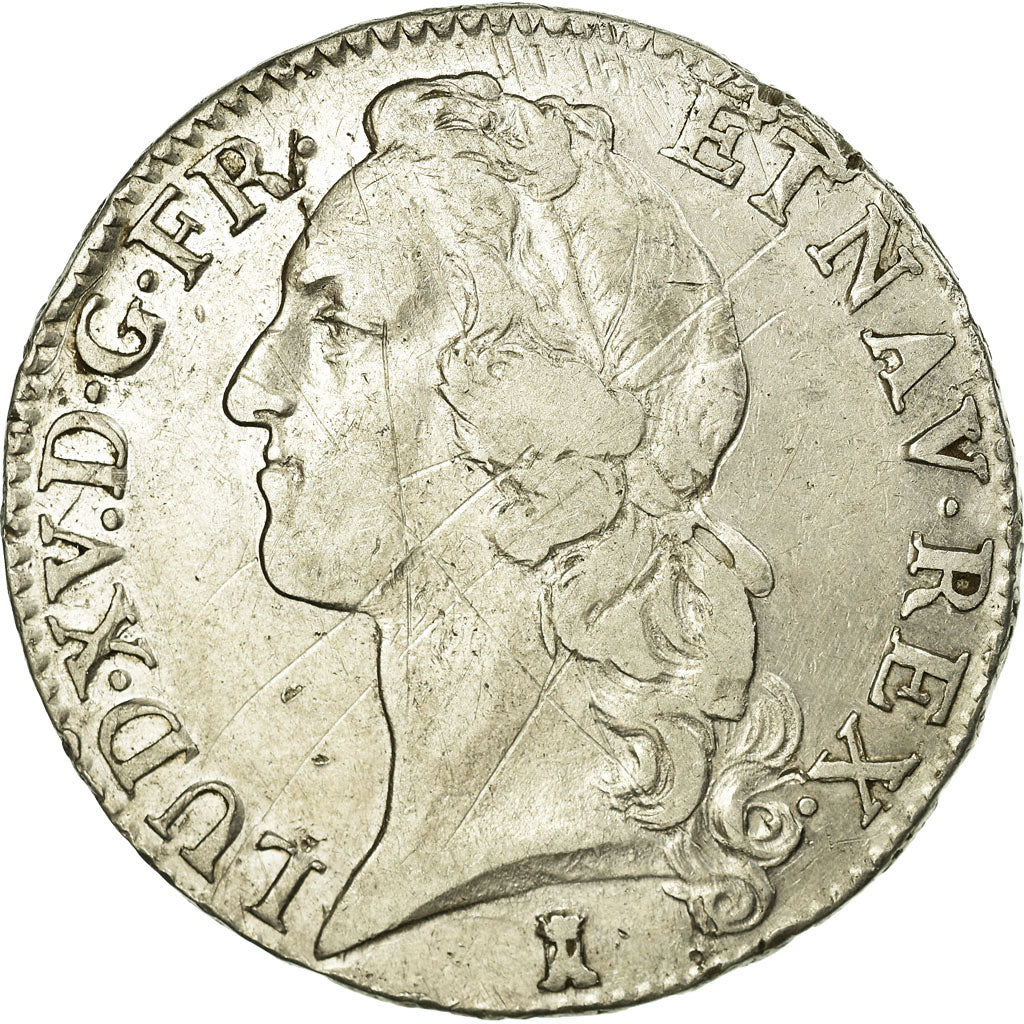 Moneda, Francia, Louis XV, Écu au bandeau, Ecu, 1742, Nantes, BC+, Plata