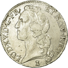 Moneda, Francia, Louis XV, Écu au bandeau, Ecu, 1742, Nantes, BC+, Plata