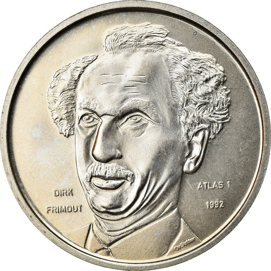 Belgium, Token, Monnaie Royale de Belgique, Dirk Frimout, 1992, MS(63)
