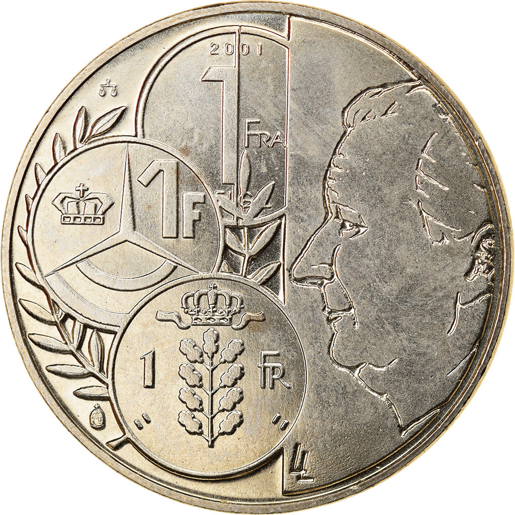 Belgium, Token, Passage du franc à l'Euro, 2002, MS(63), Copper-nickel