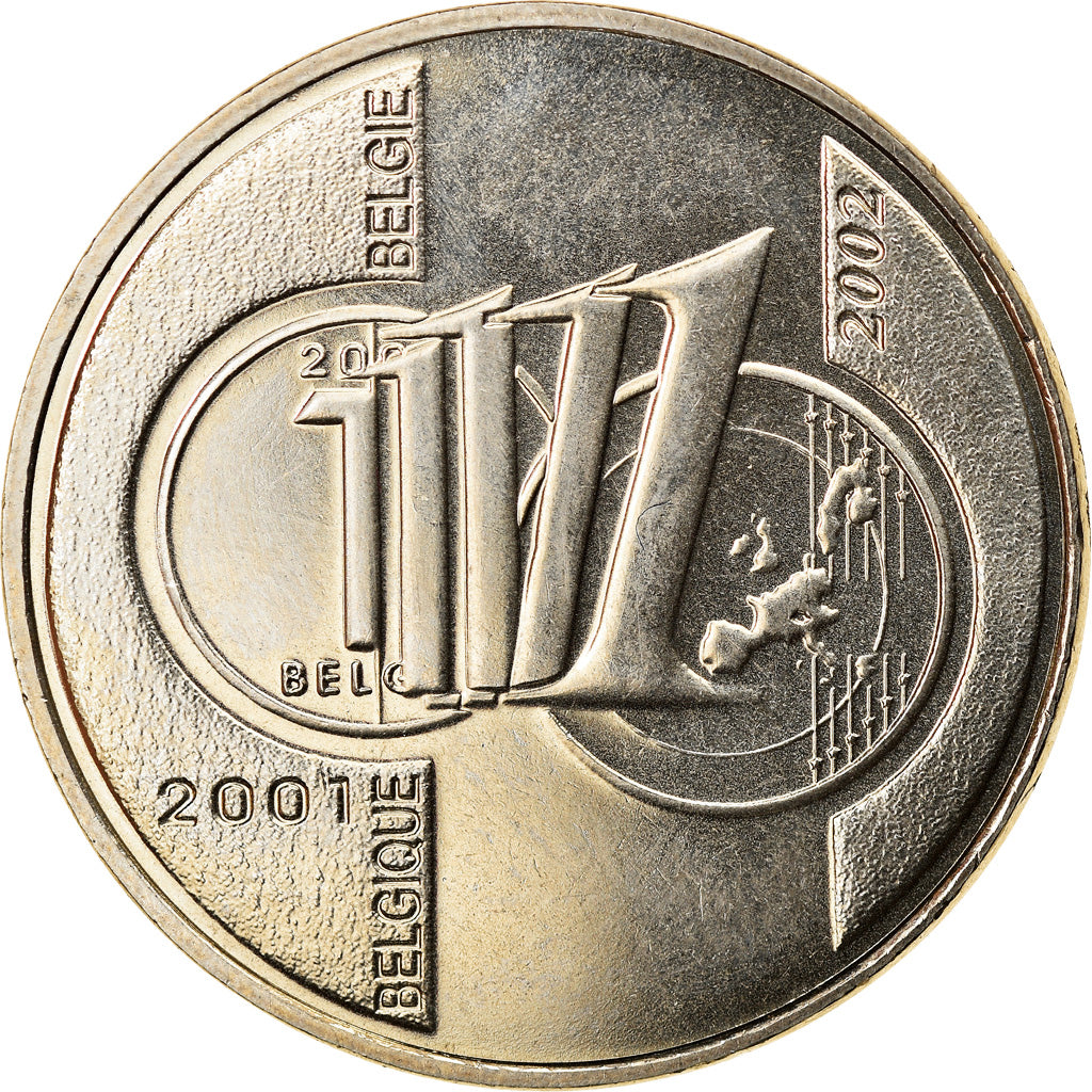 Belgium, Token, Passage du franc à l'Euro, 2002, MS(63), Copper-nickel