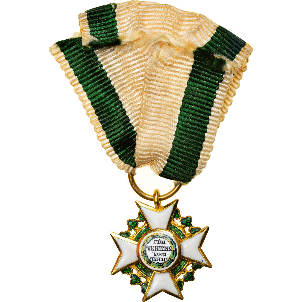 GERMANY - EMPIRE, Royaume de Saxe, Ordre du Mérite, Réduction, Medal, 1815