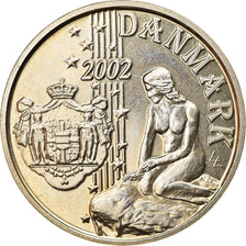 Denmark, Token, L'Europe, Politics, Society, War, 2002, MS(64), Copper-nickel