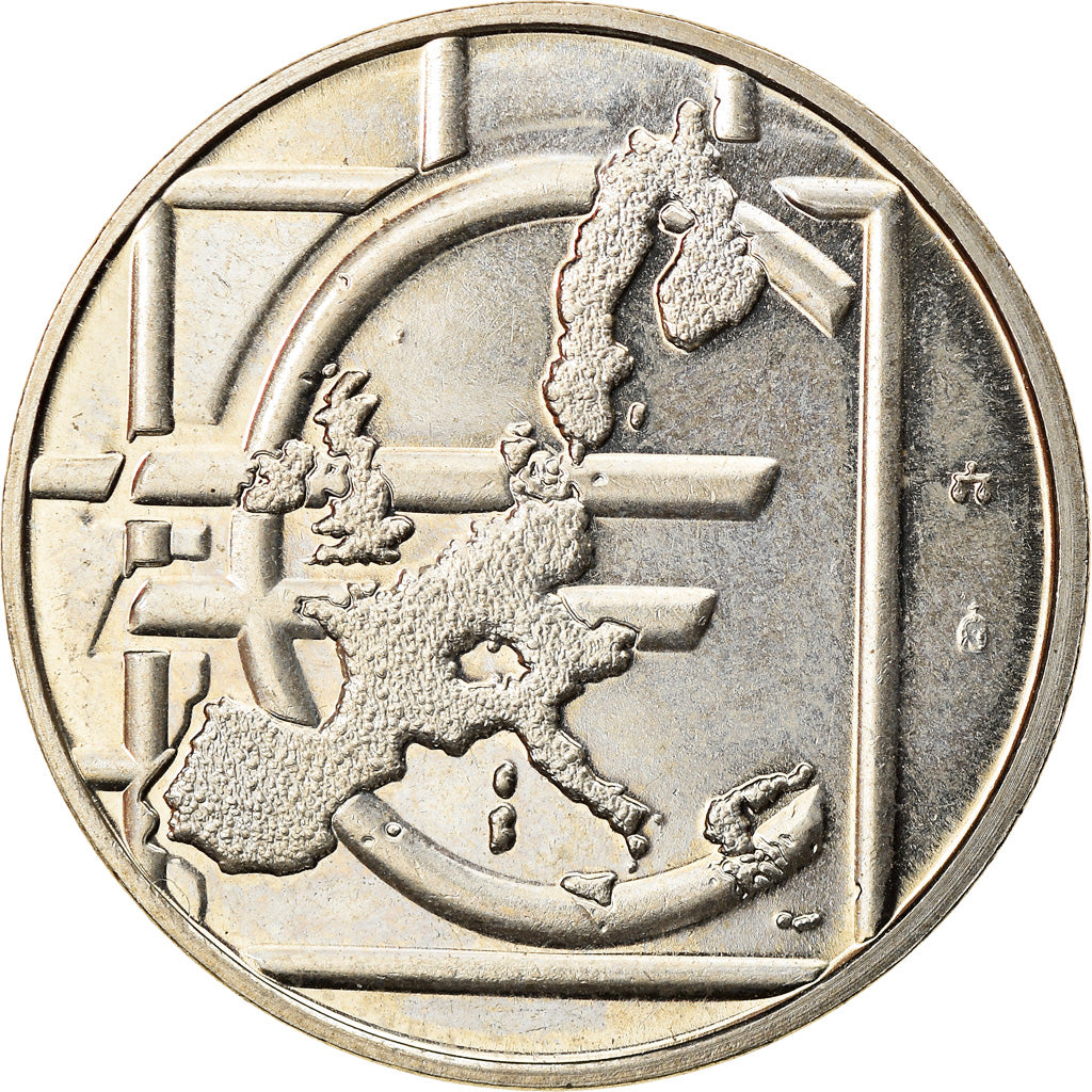 Denmark, Token, L'Europe, Politics, Society, War, 2002, MS(64), Copper-nickel