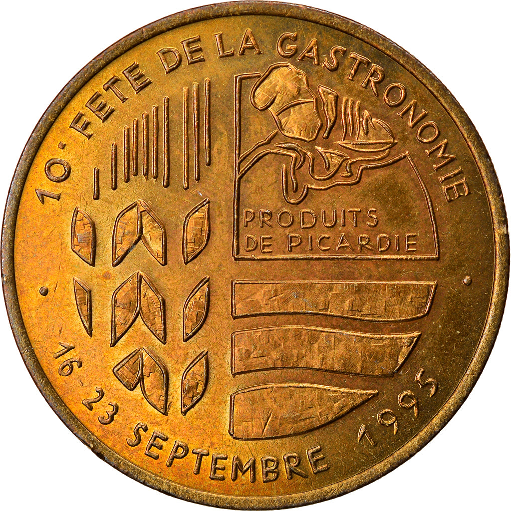 France, Medal, 3 Ecus Poix de Picardie, 10ème Fête de la Gastronomie, 1995