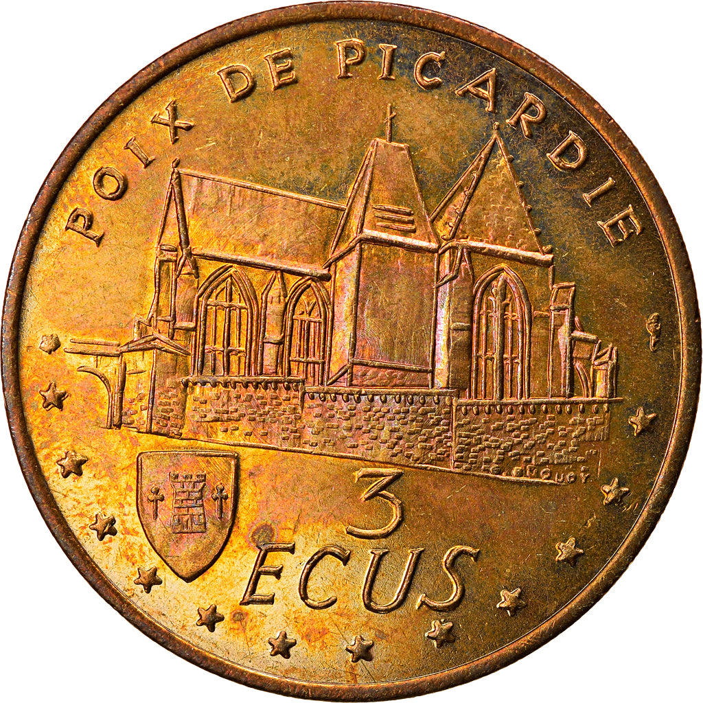 France, Medal, 3 Ecus Poix de Picardie, 10ème Fête de la Gastronomie, 1995