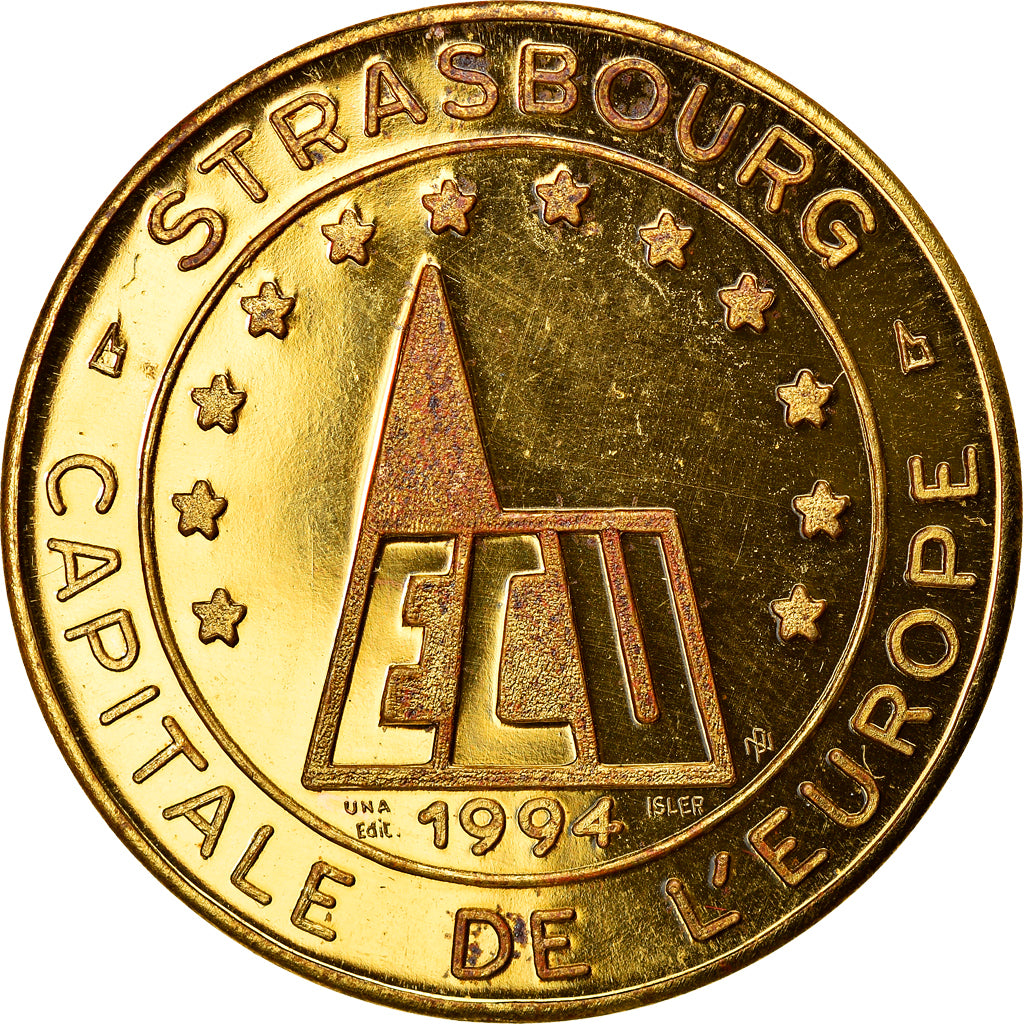 Frankreich, Medaille, Euros des Villes, 1 Ecu de Strasbourg, 1994, UNZ, Copper