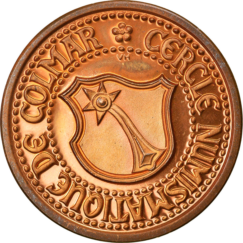 France, 3 Ecu, Euro des Villes, 1995, Cercle Numismatique de Colmar, SPL, Cuivre