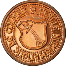 France, 3 Ecu, Euro des Villes, 1995, Cercle Numismatique de Colmar, SPL, Cuivre