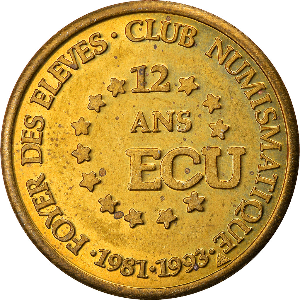 Francja, Token, Ecu, Collège Ch.Rieu, Saint-Martin de Crau, 1993, AU(50-53)