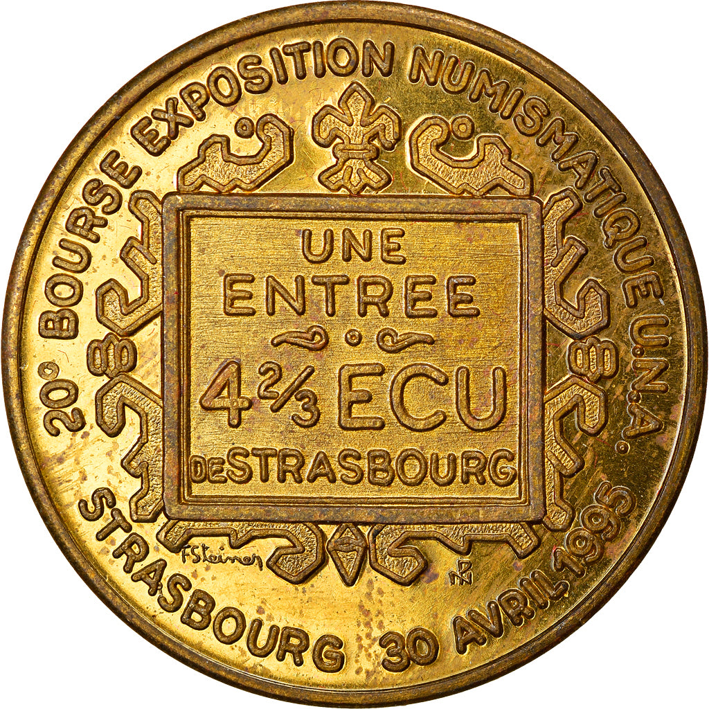 Francia, Ecu, Euro des Villes, 1995, Strasbourg, 4 2/3 ECU, SPL