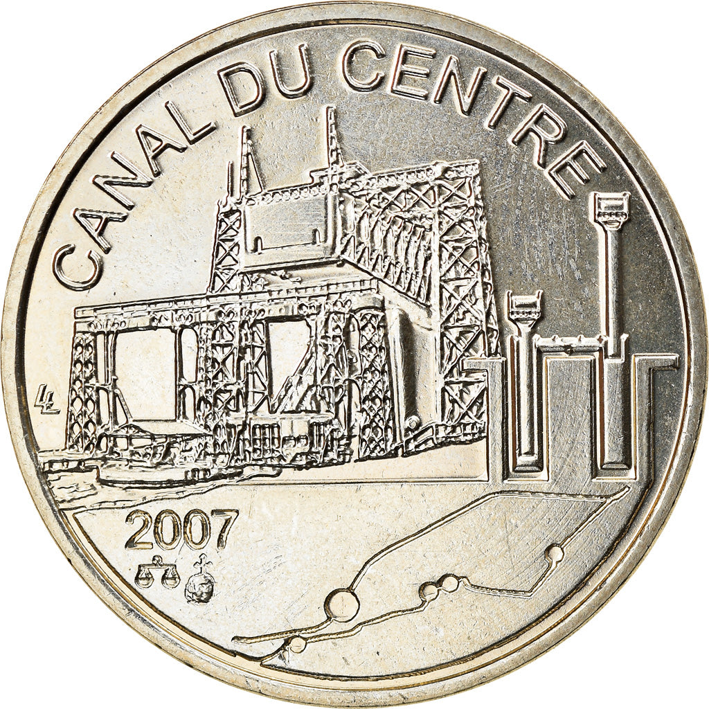 Belgium, Token, Patrimoine Mondial, Arts & Culture, 2007, MS(63), Copper-nickel