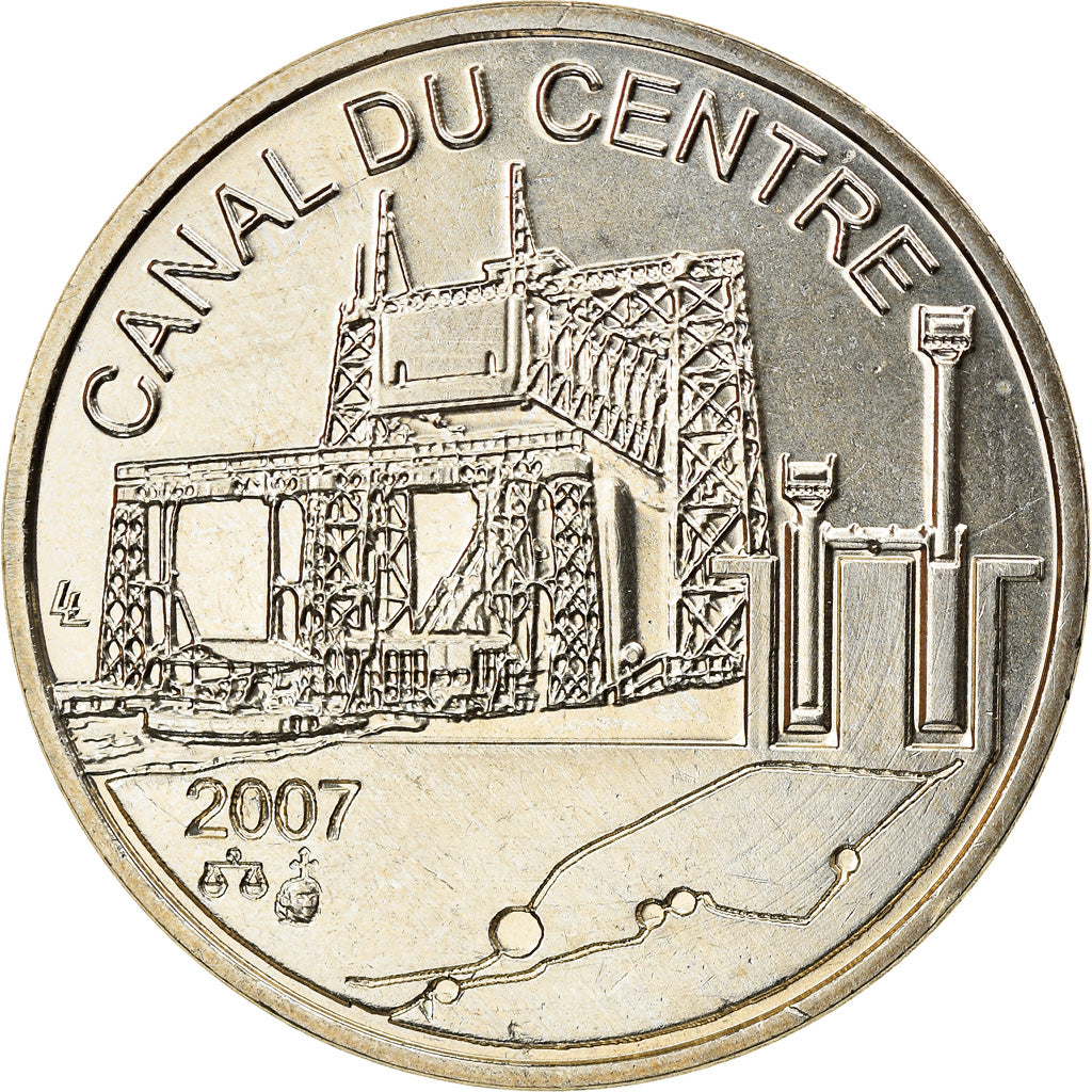 Bélgica, Token, Patrimoine Mondial, Canal du Centre, Arts & Culture, 2007, SC